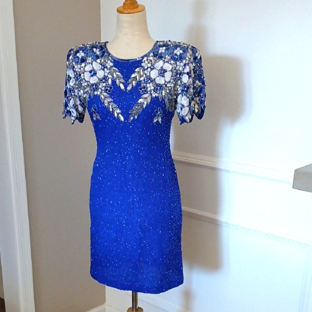 Stenay Sequin Floral Mini Dress